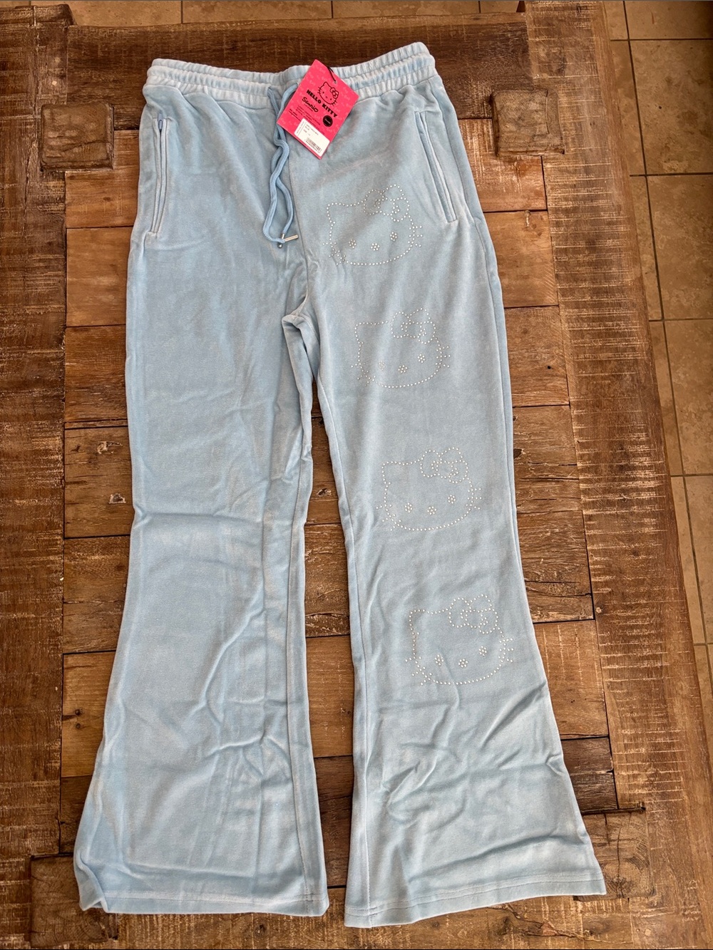 Hello Kitty Sanrio Velour Joggers NWT